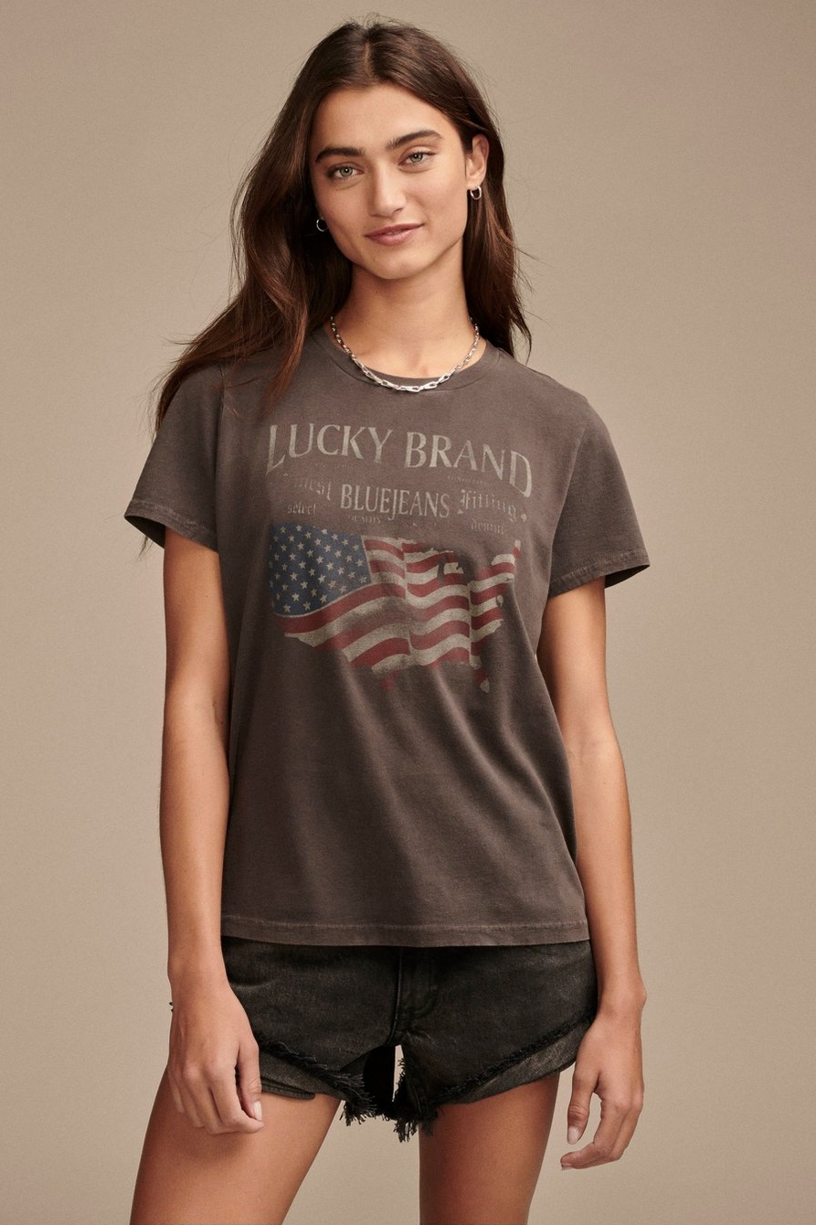 lucky brand america classic crew